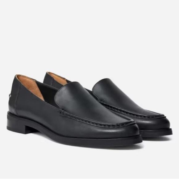 EVERLANE The Modern Loafer in Black Napa Leather Flat Slip On Size 6 NEW - Picture 1 of 9